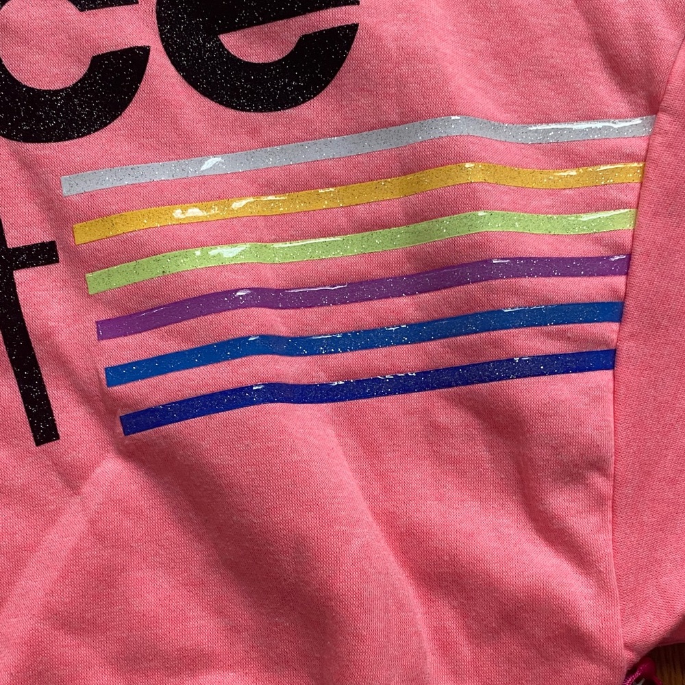 Justice Sport Neon Pink Kids Hoodie - Picture 6 of 9